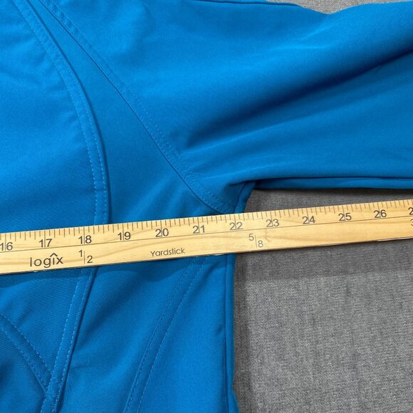 Double Diamond Womens Turquoise Full-Zip Softshell Jacket size XL Fleece Lined - Picture 16 of 16
